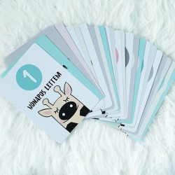 Baba mérföldkő kártyák